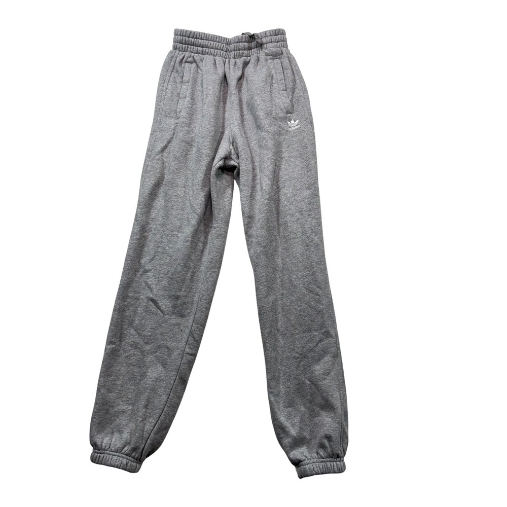 Adidas Originals Mens Trefoil Fleece Joggers Gray Sweatpants IY9638 Size XS #401